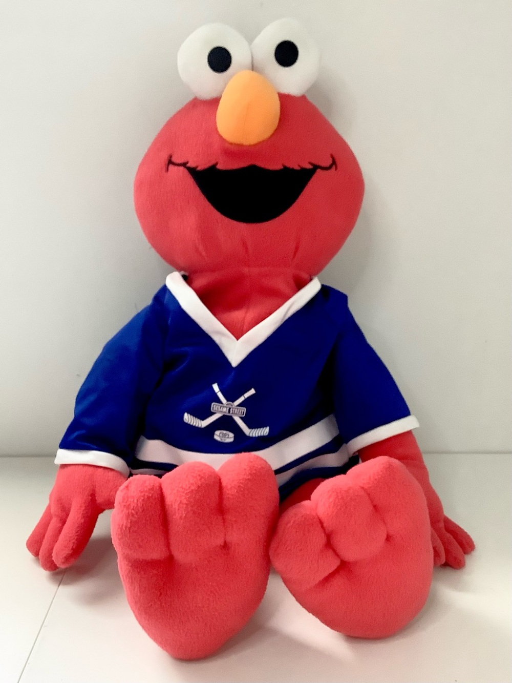 Vintage 2006 Fisher Price Sesame Street Hockey Elmo Large (26.5 inch) Plush Toy